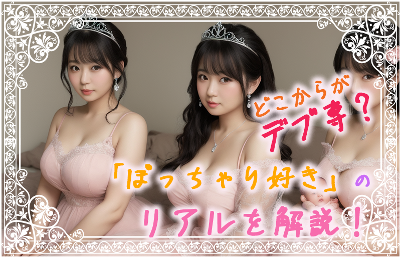 どこからがデブ専？「ぽっちゃり好き」のリアルを解説！